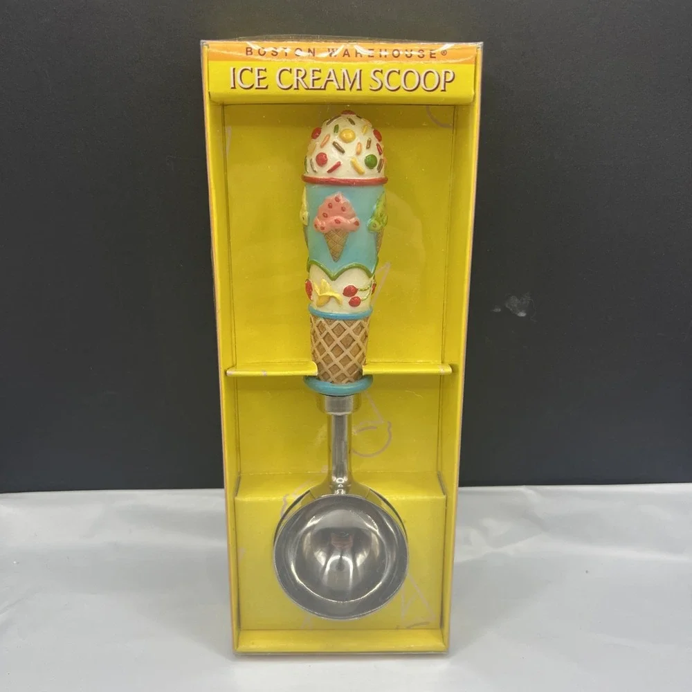 New Vtg 1998 Boston Warehouse Lillian Vernon Ice Cream Scoop 78160 Retro Kitsch